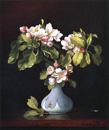 Martin Johnson Heade Apple Blossoms in a Vase